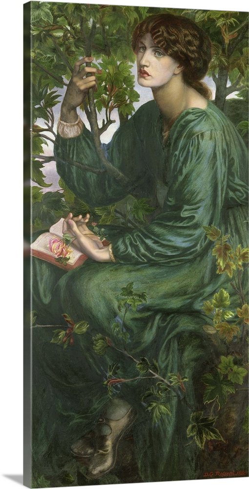 BAL7779 Day Dream, 1880 (oil on canvas)  by Rossetti, Dante Charles Gabriel (1828-82); 157.5x94.5 cm; Victoria