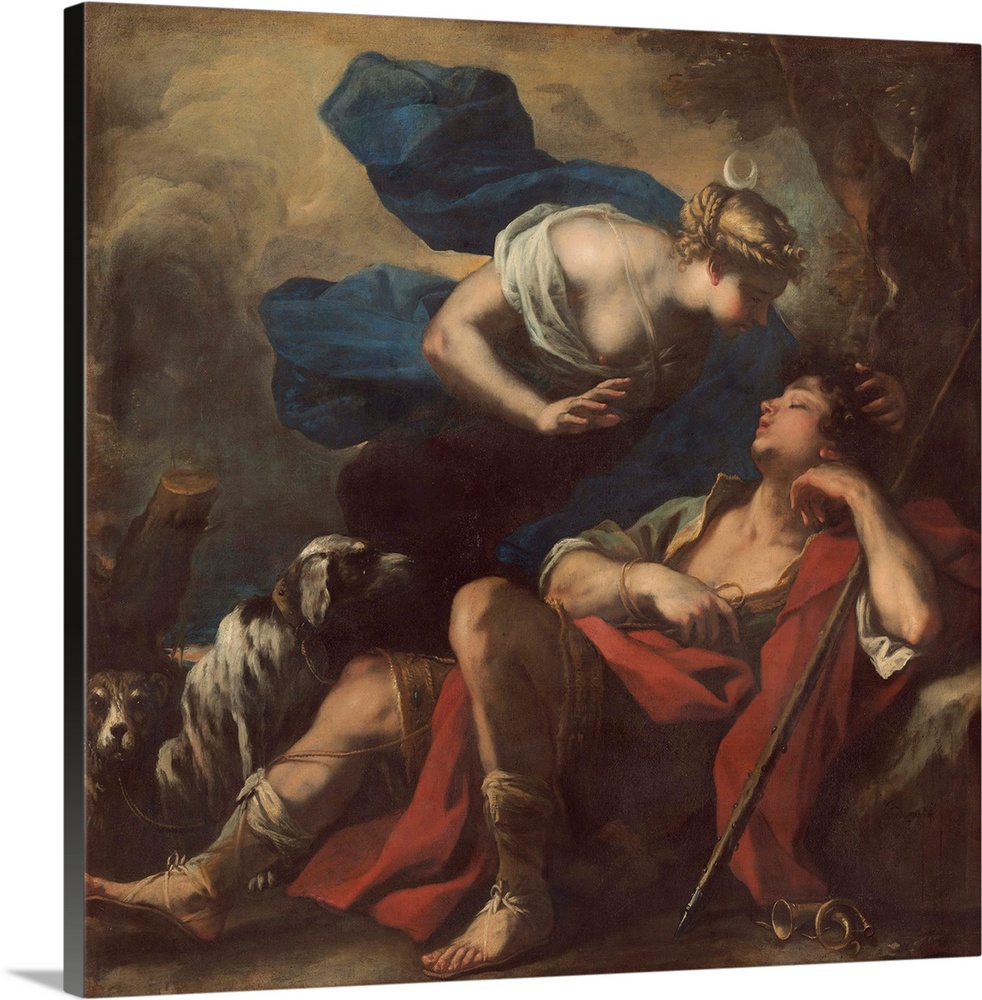 Diana and Endymion, c. 1675-80, oil on canvas.  By Luca Giordano (1634-1705).