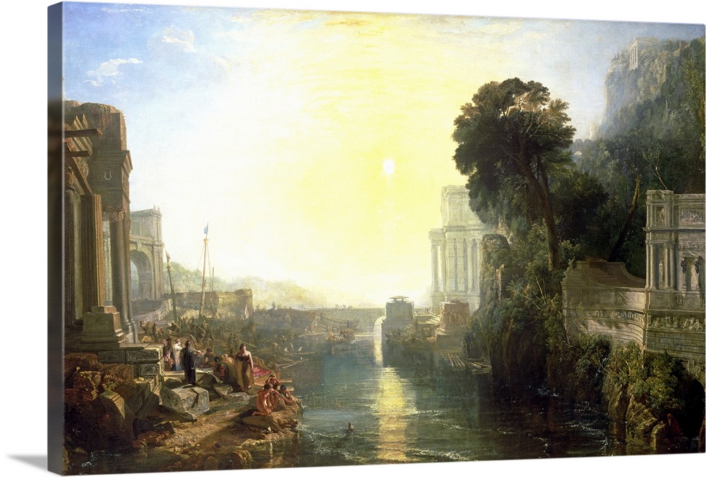 BAL316 Dido building Carthage, or The Rise of the Carthaginian Empire, 1815 (oil on canvas)  by Turner, Joseph Mallord Wil...