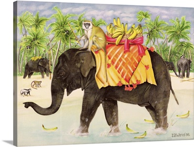 Elephants with Bananas, 1998