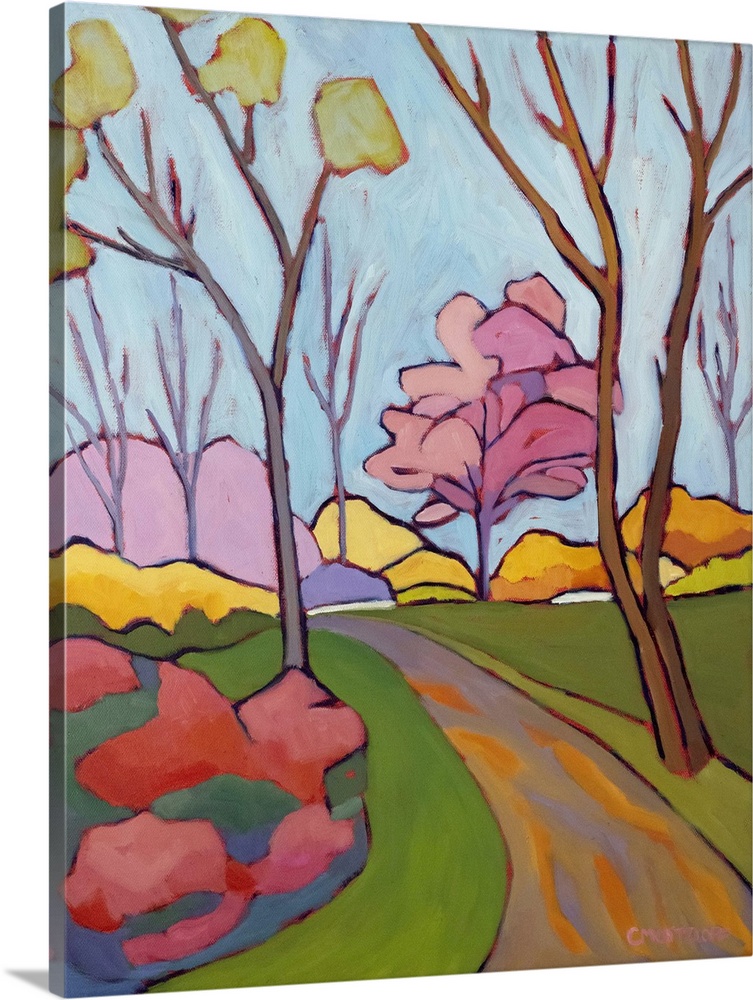 Ephemeral spring, 2024. (Originally oil on canvas.)