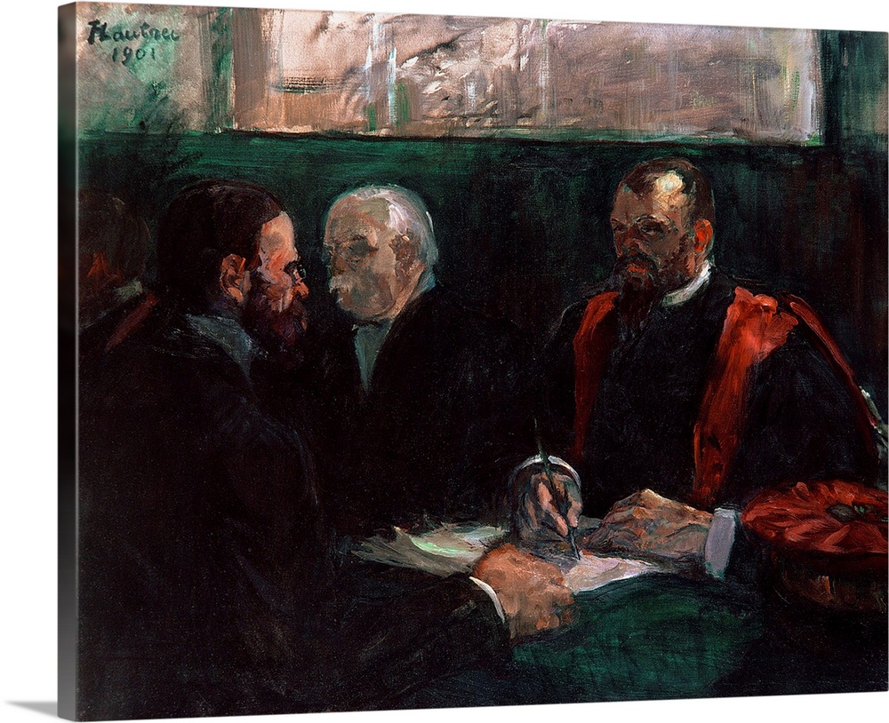 BAL7010 Examination at the Faculty of Medicine, 1901 (oil on canvas)  by Toulouse-Lautrec, Henri de (1864-1901); 65x81 cm;...