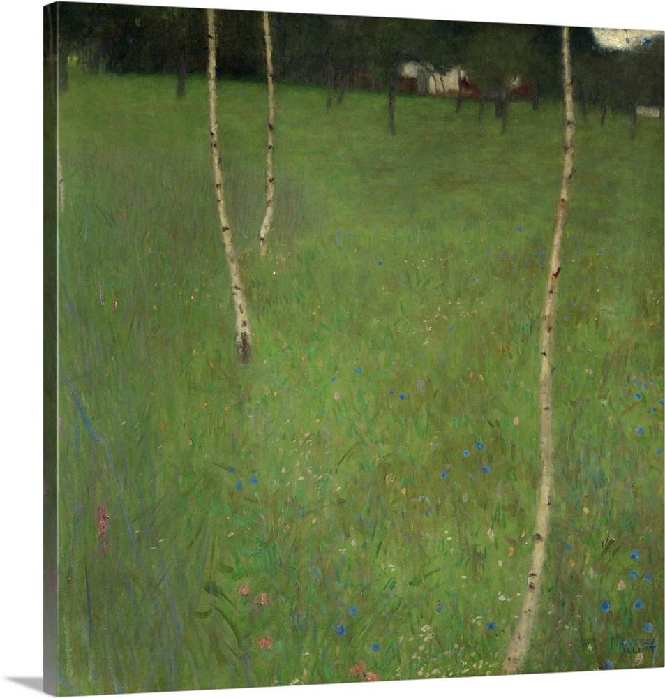 Farmhouse With Birch Trees, 1900