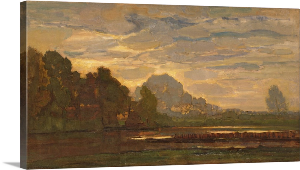 Fen near Saasveld (large version) c.1907 (originally oil on canvas) by Mondrian, Piet (1872-1944)