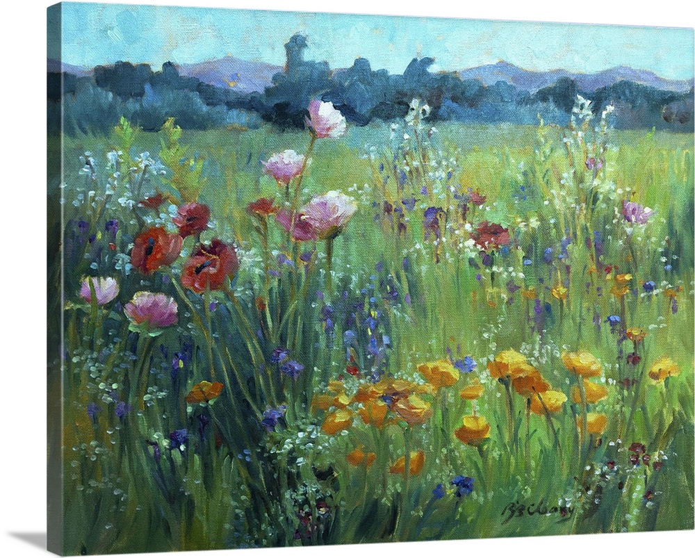 Field of Poppies, c.1980-95. (Originally oil on canvas.)