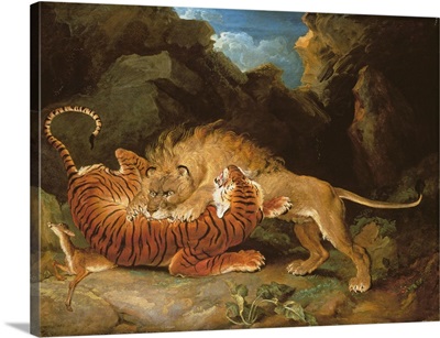 Fight between a Lion and a Tiger, 1797