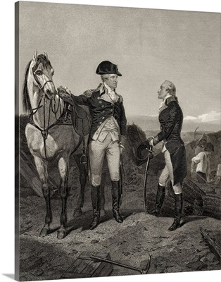 First meeting of George Washington and Alexander Hamilton