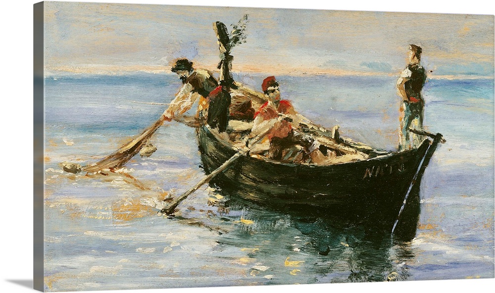 XIR182584 Fishing Boat, 1881 (oil on canvas) by Toulouse-Lautrec, Henri de (1864-1901); Musee Toulouse-Lautrec, Albi, Fran...