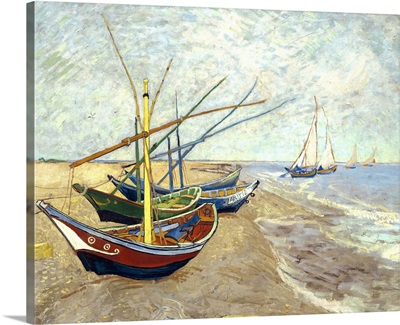 Fishing Boats on the Beach at Saintes-Maries-de-la-Mer, 1888