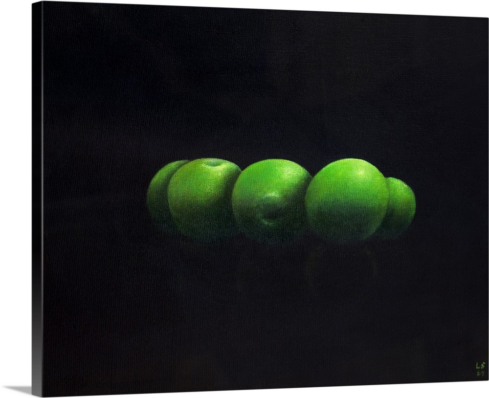 Five Green Apples