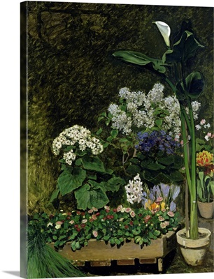 Flowers in a Greenhouse, 1864