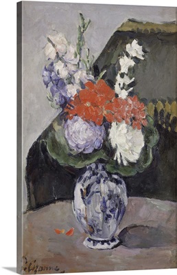 Flowers In A Small Delft Vase, C.1873