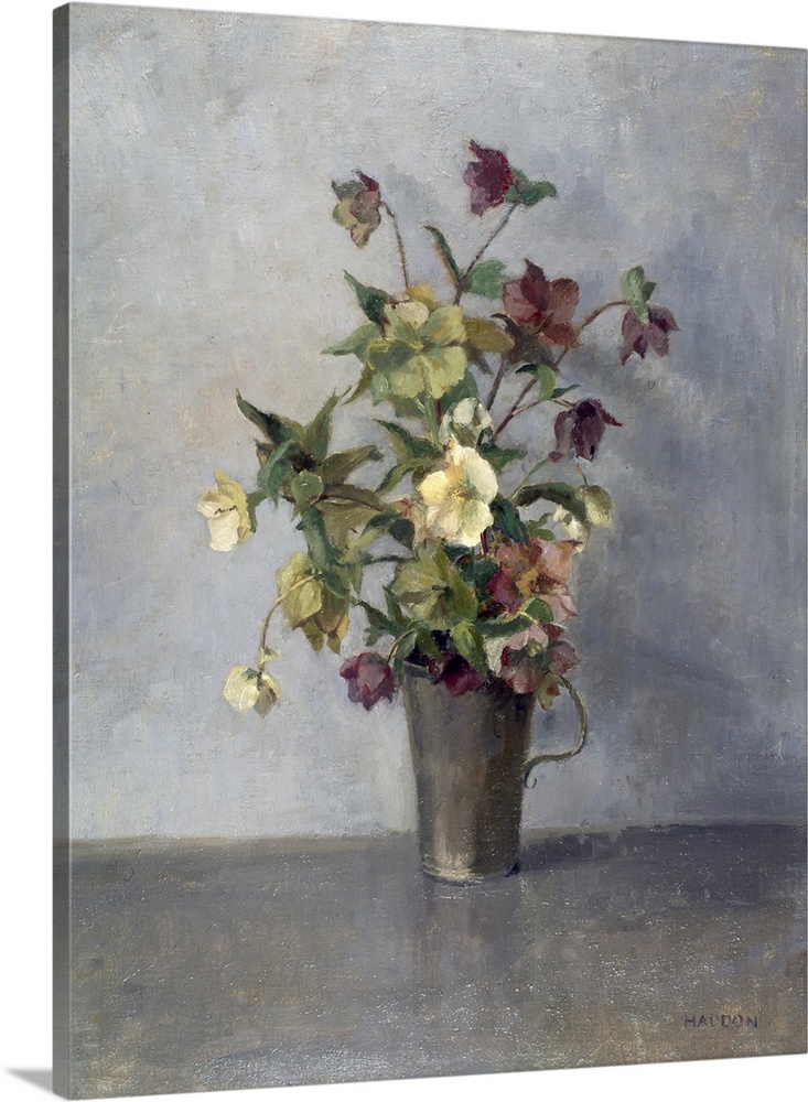 Flowers in a vase. (Originally an painting.)