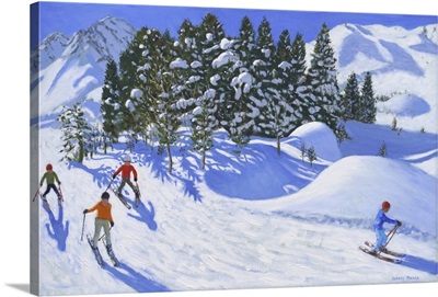 Four Alpine Skiers, 2024