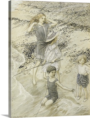 Four Children at the Seashore, 1910