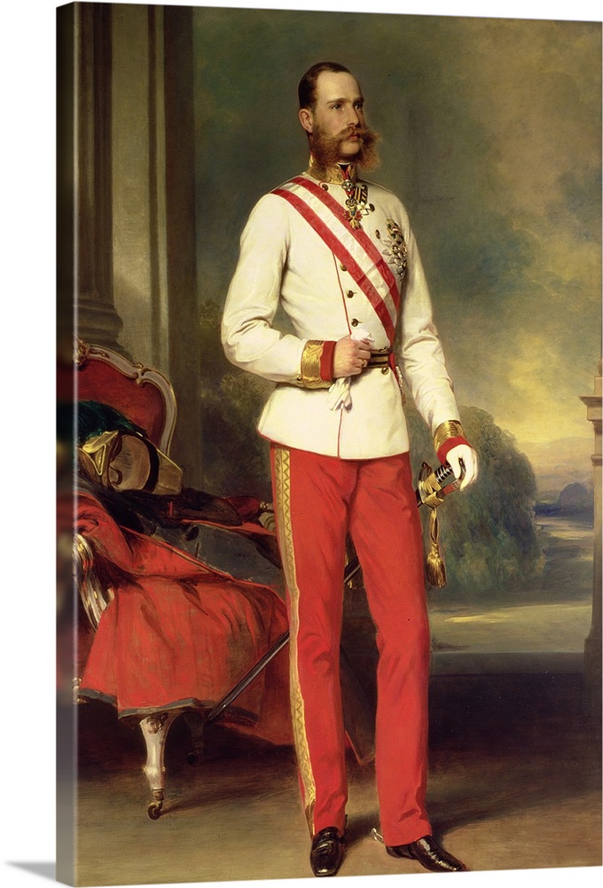 XAM68738 Franz Joseph I, Emperor of Austria (1830-1916) wearing the dress uniform of an Austrian Field Marshal with the Gr...