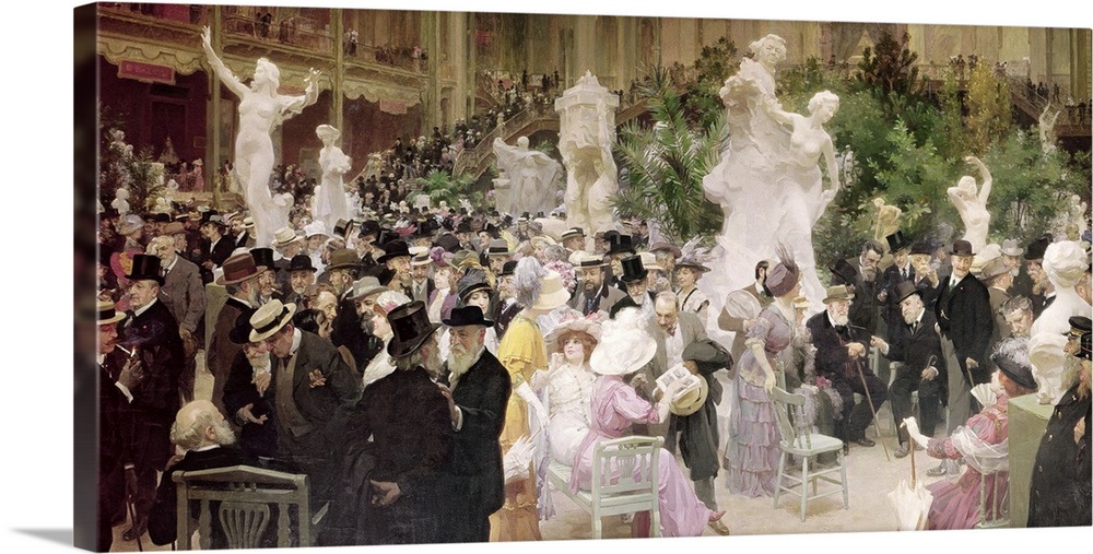 XOU64809 Friday at the French Artists' Salon, 1911 (oil on canvas)  by Grun, Jules Alexandre (1868-1934); 362x617 cm; Muse...