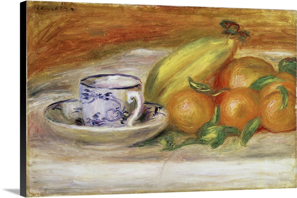 Fruit With Cup And Saucer, 1913 (Originally oil on canvas)