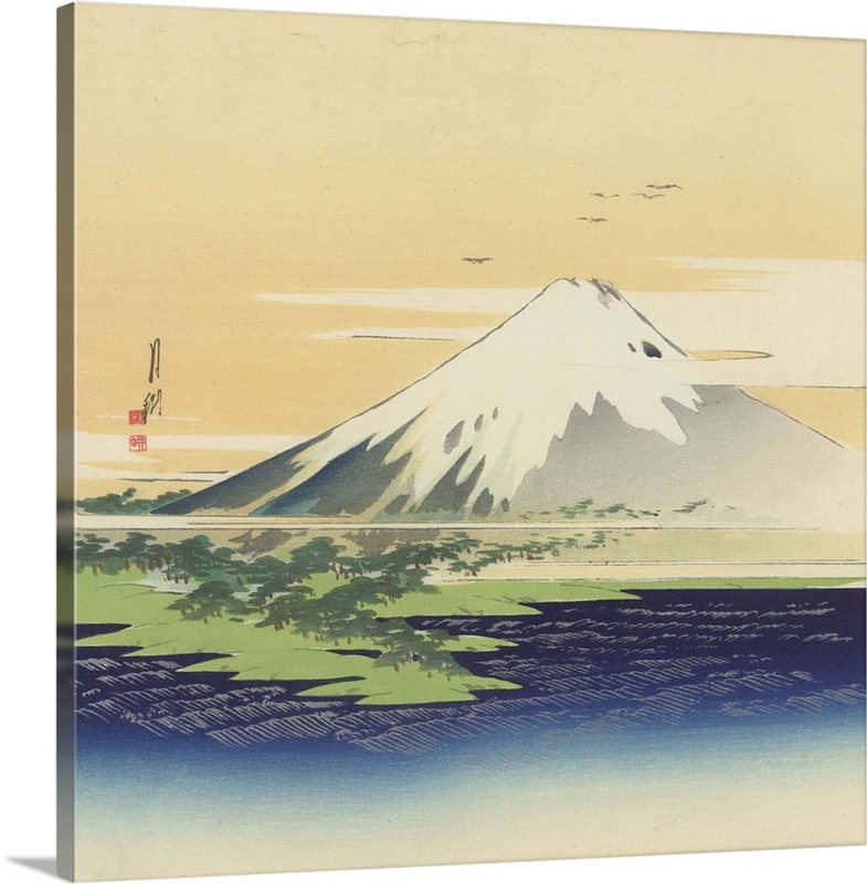 Fuji from the Beach at Mio, 1900-10 | Great Big Canvas