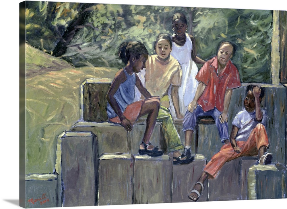 Fun in the Park, 2004, oil on canvas.  By Carlton Murrell.