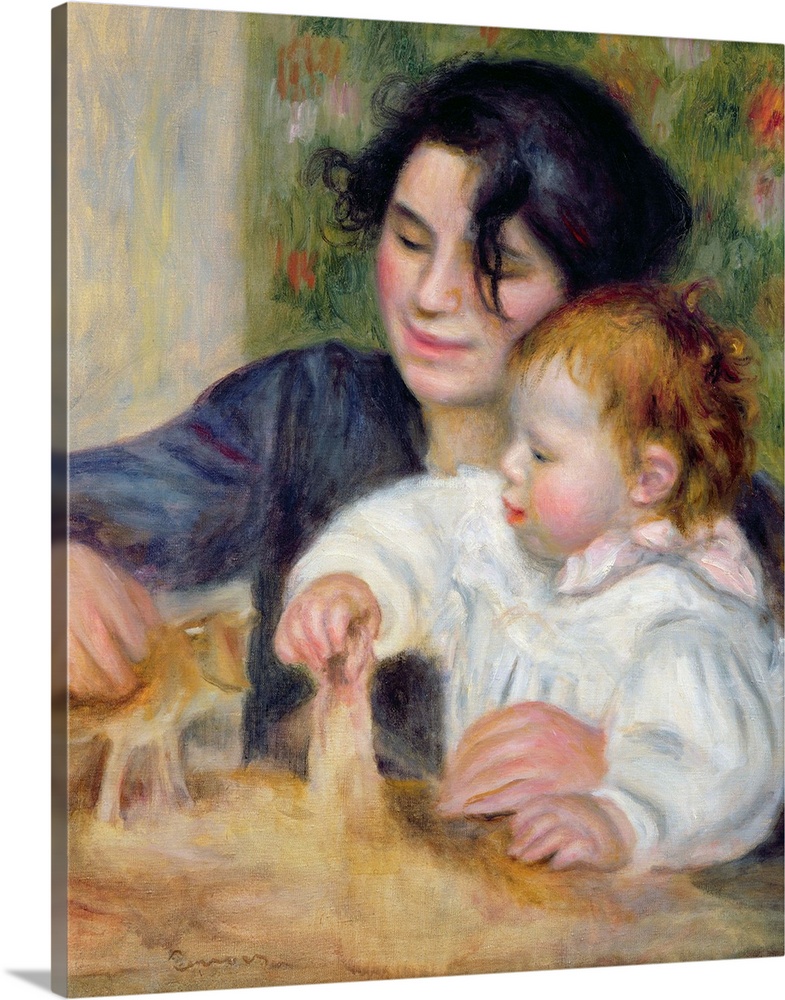 XIR19115 Gabrielle and Jean, c.1895-6 (oil on canvas)  by Renoir, Pierre Auguste (1841-1919); 65x54 cm; Musee de l'Oranger...