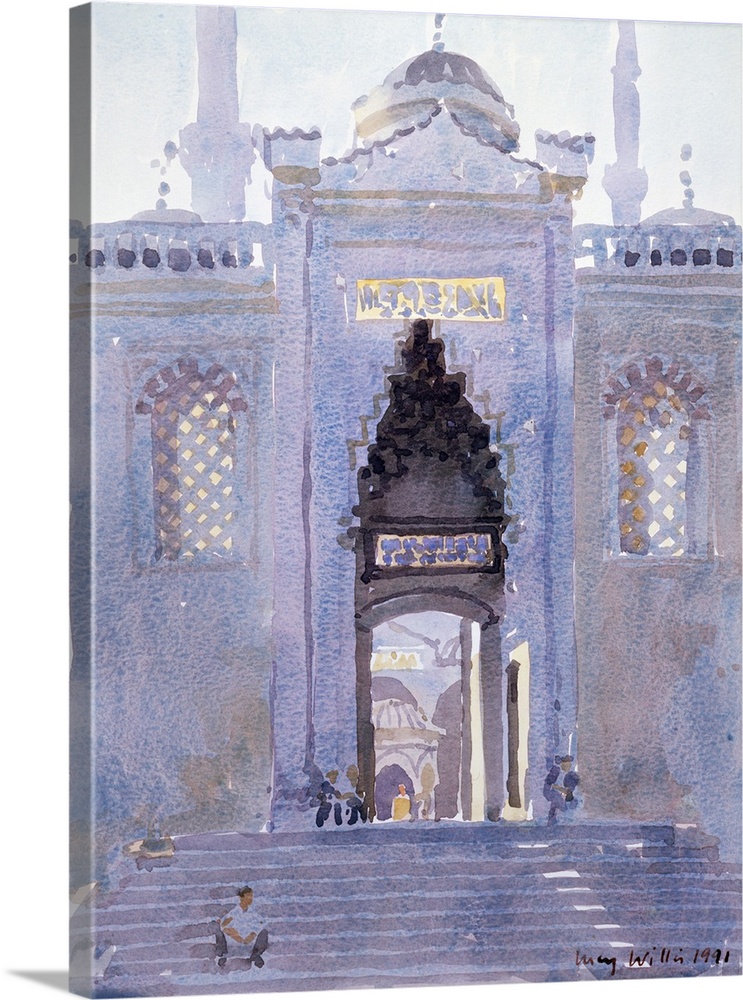 LUW131354 Gateway to The Blue Mosque, 1991 (w/c on paper) by Willis, Lucy (Contemporary Artist); 43.2x31.8 cm; Private Col...