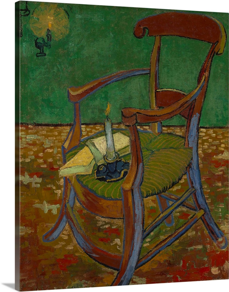Gauguin's Chair, 1888, oil on canvas.  By Vincent van Gogh (1853-90).