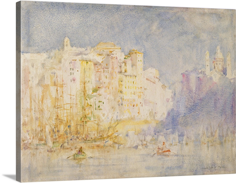 Genoa, 1912, watercolor on paper.