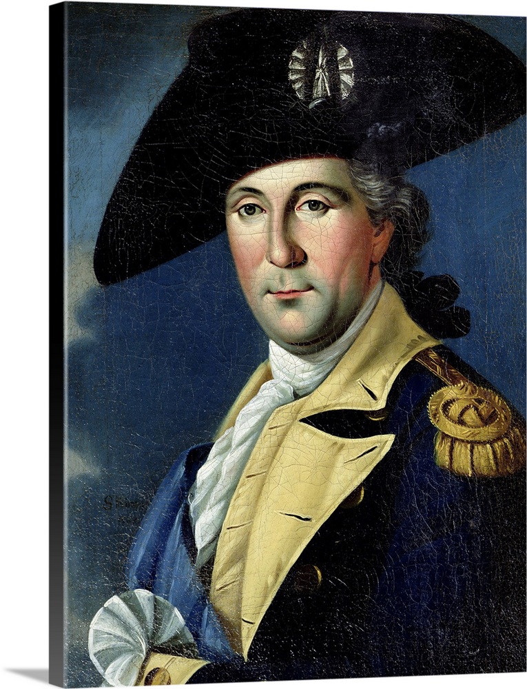 George Washington (1732-99) (originally oil on canvas); by King, Samuel (18th century).