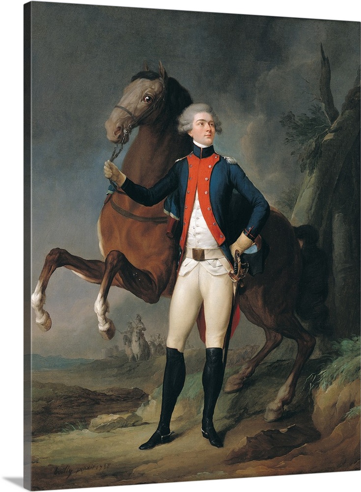 Gilbert Motier (1757-1834) Marquis de la Fayette, 1788