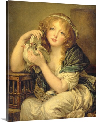 Girl with the Doves (after Greuze)