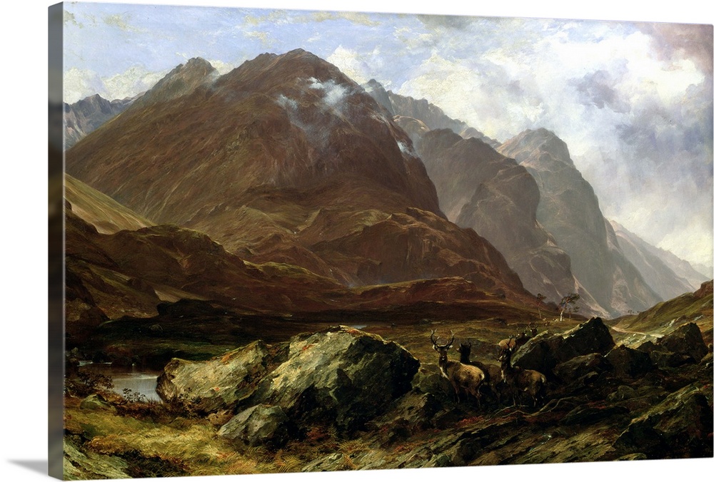 GLS219858 Glencoe, 1864 (oil on canvas); by McCulloch, Horatio (1805-67)