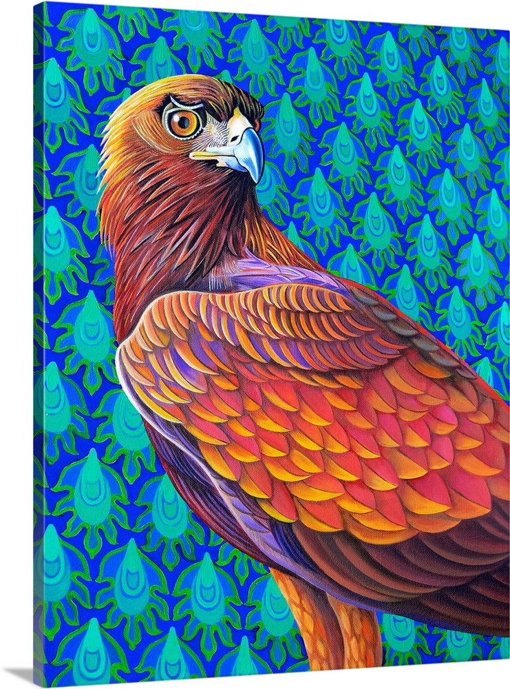 Golden eagle, 2017, (originally oil on canvas) by Tattersfield, Jane