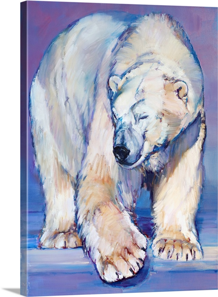 Great White Bear, 2016, originally oil on canvas.