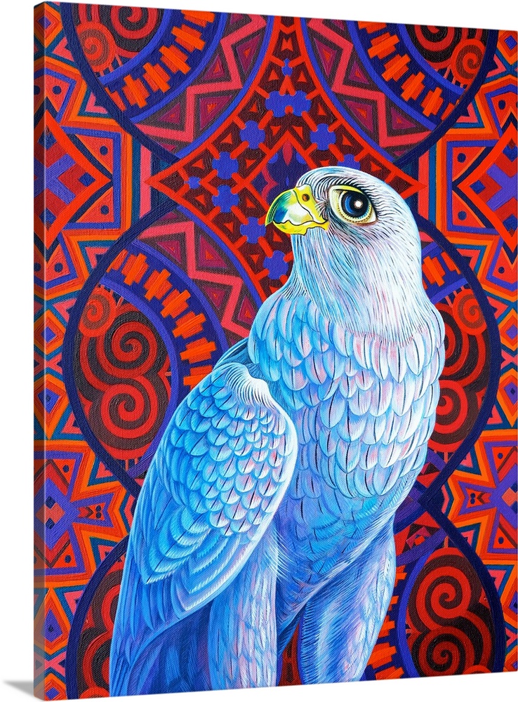 Grey falcon, 2017, (originally oil on canvas) by Tattersfield, Jane