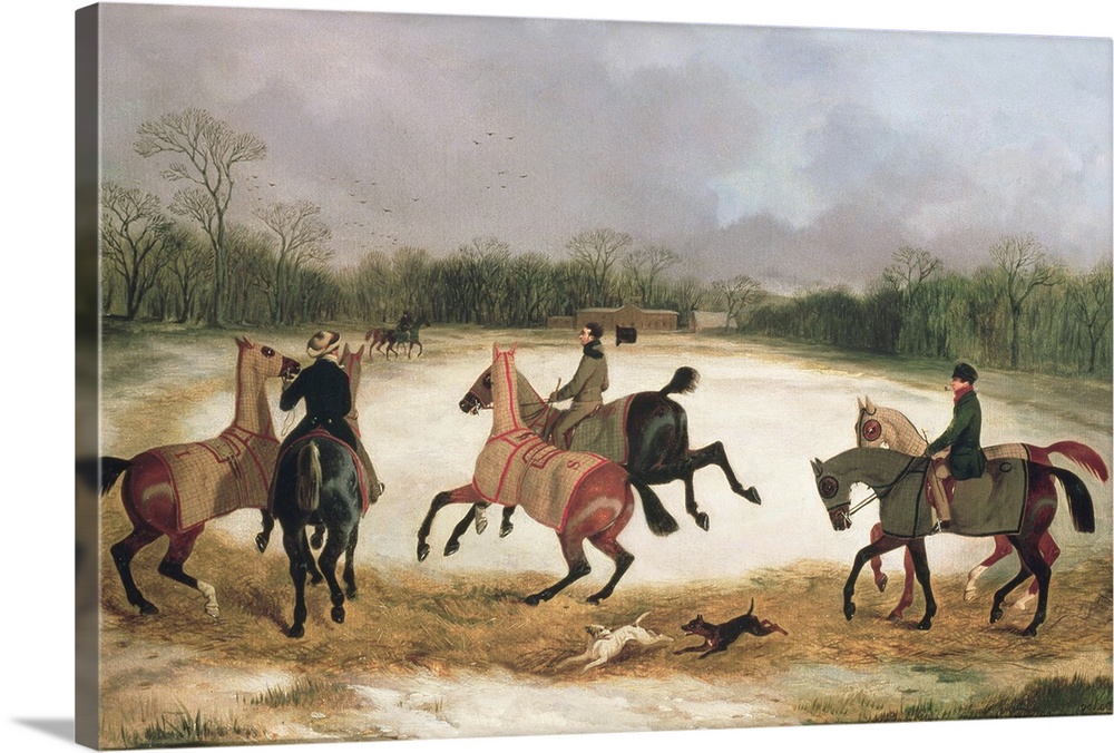 BAL7198 Grooms exercising racehorses (oil on canvas)  by Dalby, David of York (1780-1849); Roy Miles Fine Paintings; Engli...
