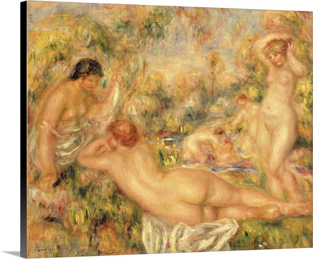 Group Of Bathers, 1918 (Originally oil on canvas)