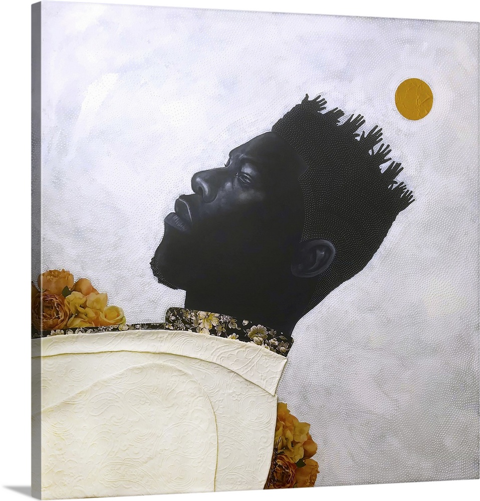 Hair towards the sun iii, 2023. (Originally mixed media on canvas.)