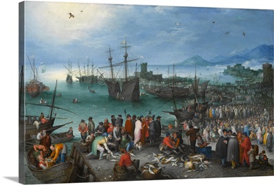 Harbor Scene With St Paul's Departure From Caesarea, 1596