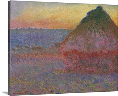 Haystacks, Pink And Blue Impressions, 1891