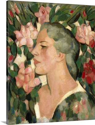 Head With Roses, Portrait Of Jean Brandt, 1952