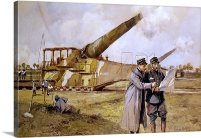 Heavy Artillery on the Railway, October 1916