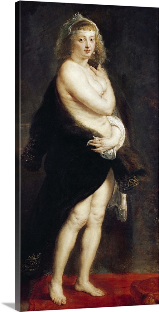 XAM4099 Helena Fourment in a Fur Wrap, 1636-38  by Rubens, Peter Paul (1577-1640); oil on canvas; 176x83 cm; Kunsthistoris...