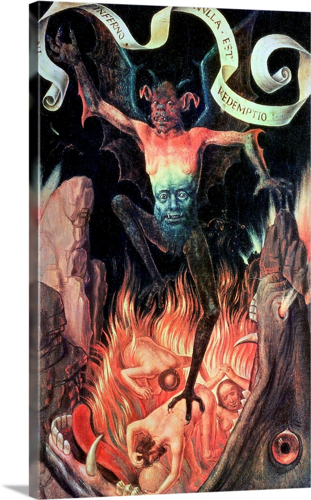 Hell, right hand panel from the Triptych of Earthly Vanity and Divine Salvation, c.1485