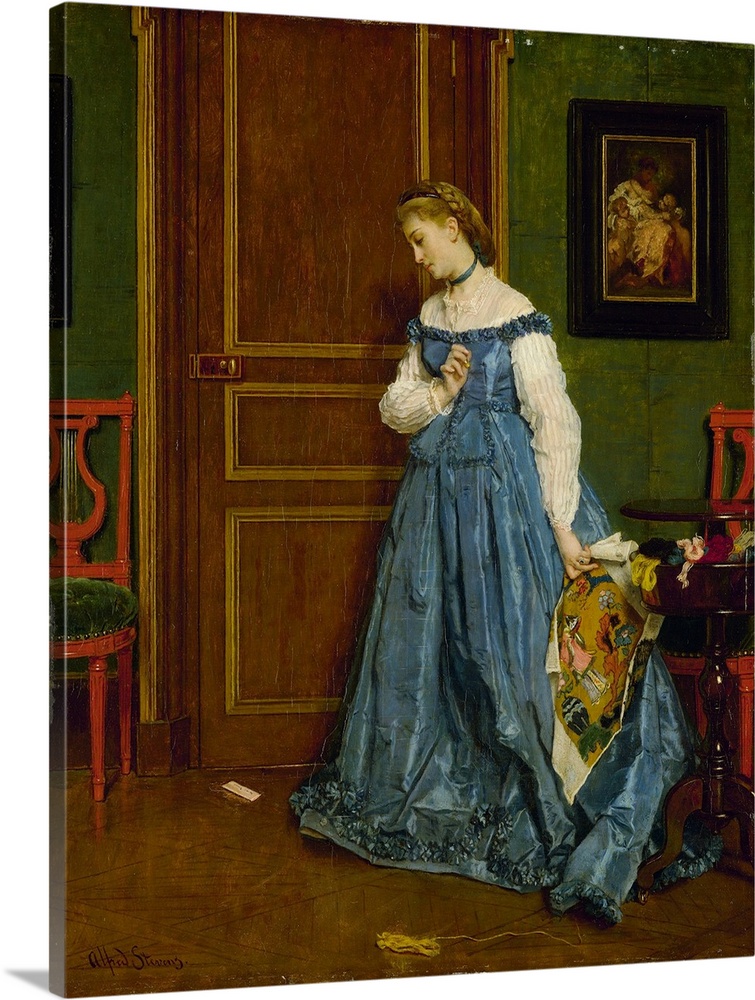 Hesitation, possibly Madame Monteaux, c.1867, oil on panel.