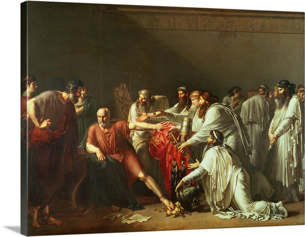 Hippocrate Refusant les Presents d'Artaxerxes; Persian king of Achaemenid dynasty; Hippocrates saved several Greek cities ...