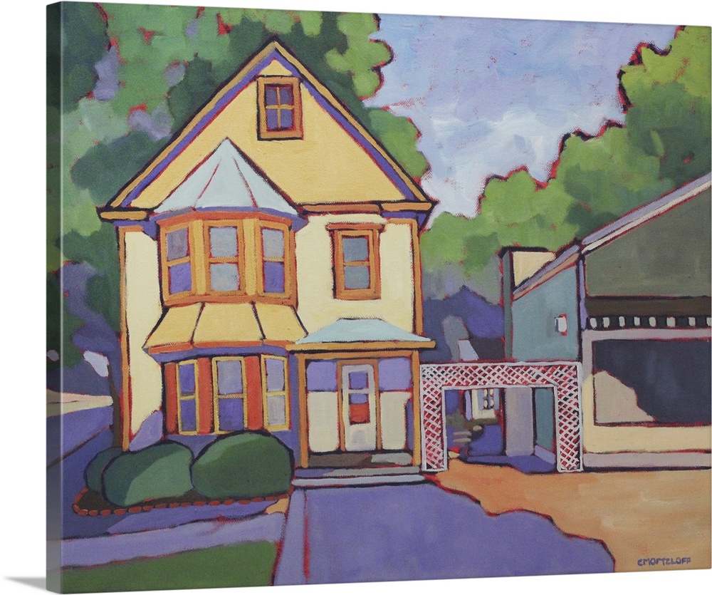 Historic avenues, 2022. (Originally oil on canvas.)