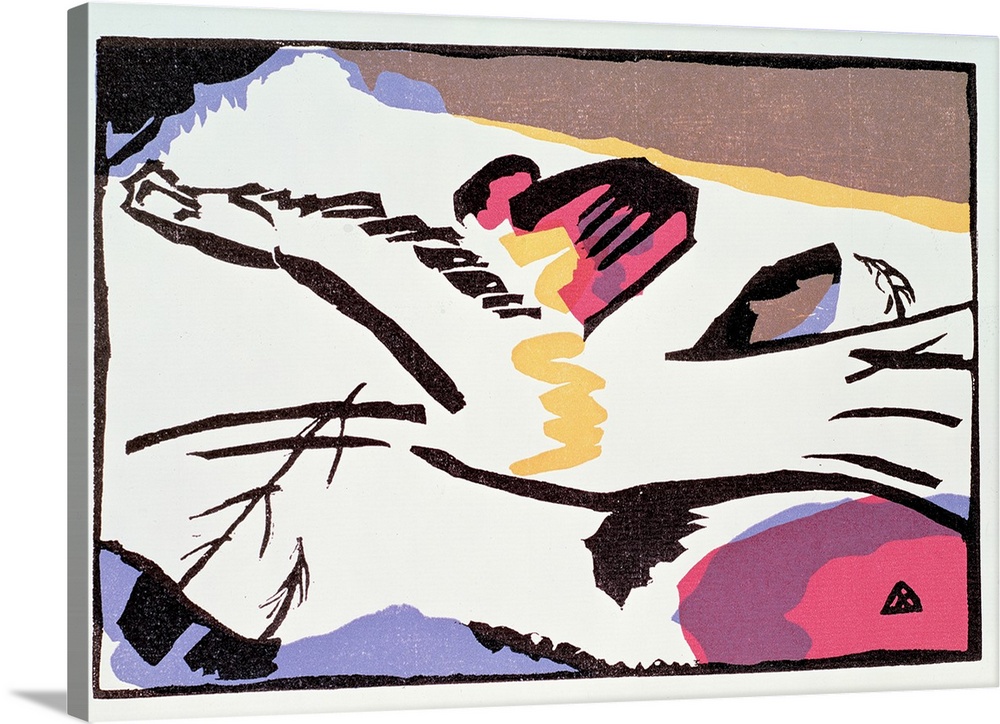 Horse, from 'Der Blaue Reiter', 1911 (originally woodcut) by Kandinsky, Wassily (1866-1944)