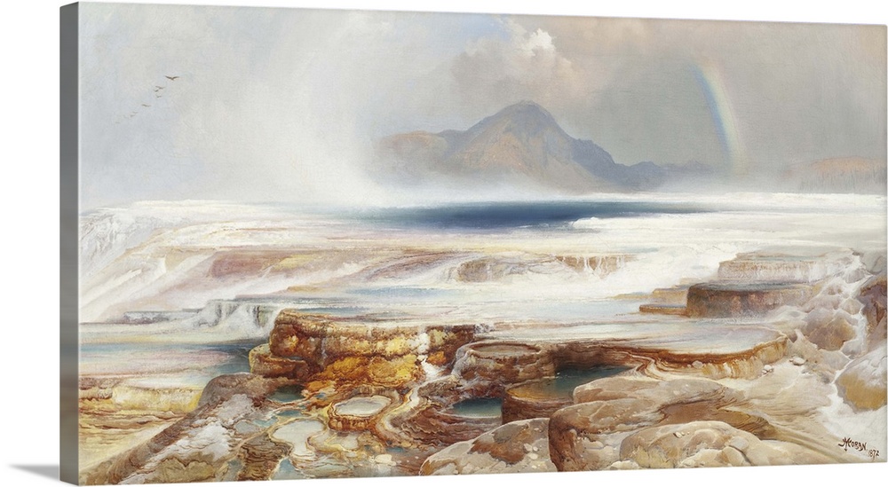 Hot Springs of the Yellowstone, 1872, oil on canvas.  By Thomas Moran (1837-1926).