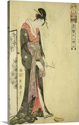 Hour of the Ox (2am), from the series 'The Twelve Hours in Yoshiwara', c. 1794